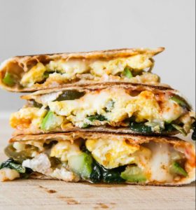 Breakfast Quesadilla is an amazing and healthy breafast prior to surf sessions.